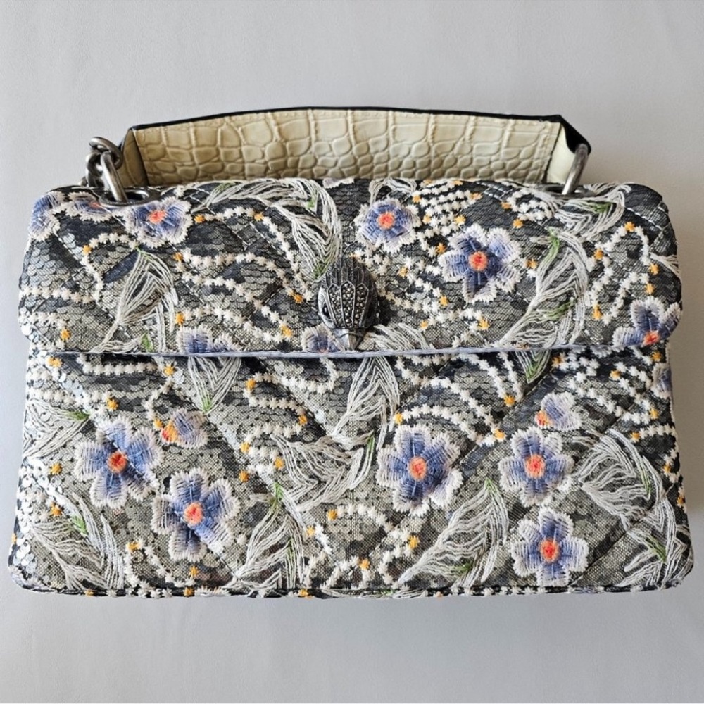 KURT GEIGER Sequin Embroided Lace Shoulder Bag